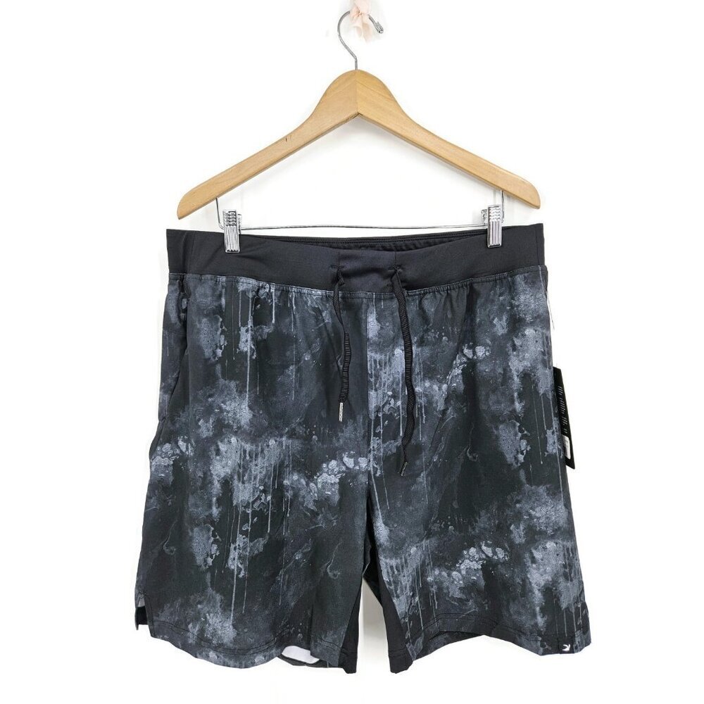 New Glyder Acadia Short Mens XL Black Cloud Drip Print